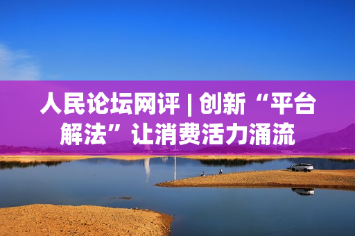 人民论坛网评 | 创新“平台解法”让消费活力涌流