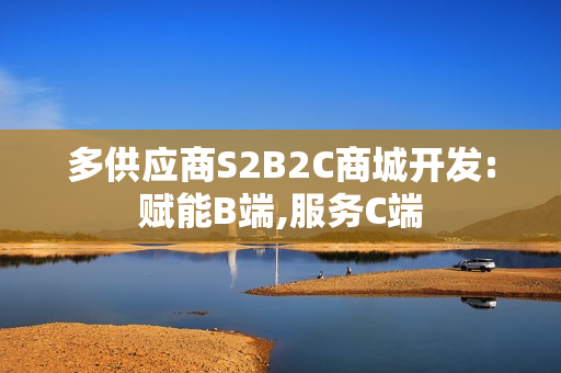 多供应商S2B2C商城开发:赋能B端,服务C端