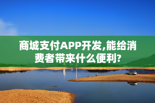 商城支付APP开发,能给消费者带来什么便利?