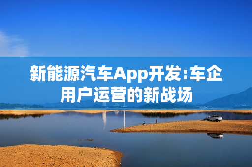 新能源汽车App开发:车企用户运营的新战场