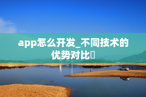 app怎么开发_不同技术的优势对比‌