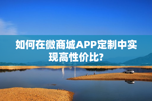 如何在微商城APP定制中实现高性价比?