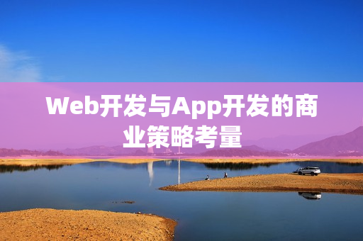 Web开发与App开发的商业策略考量