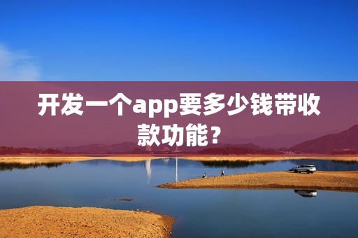 开发一个app要多少钱带收款功能？