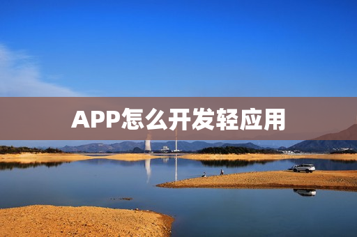 APP怎么开发轻应用