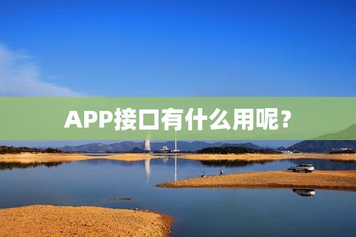 APP接口有什么用呢？