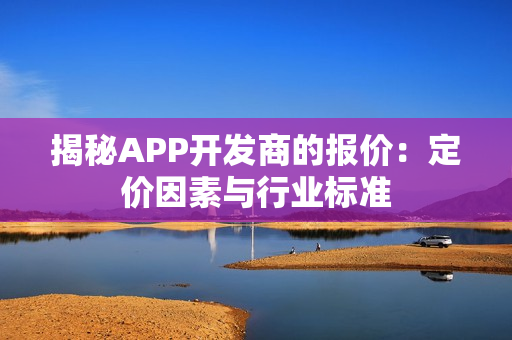 揭秘APP开发商的报价：定价因素与行业标准
