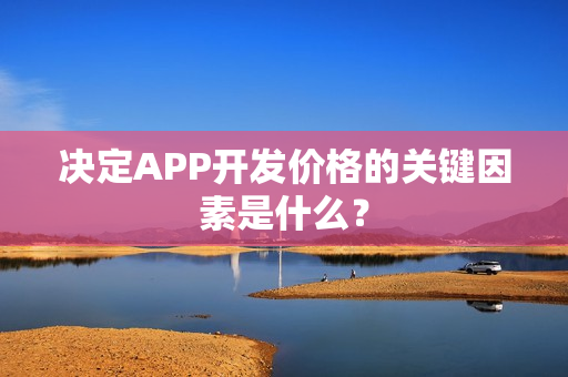 决定APP开发价格的关键因素是什么？