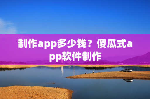 制作app多少钱？傻瓜式app软件制作