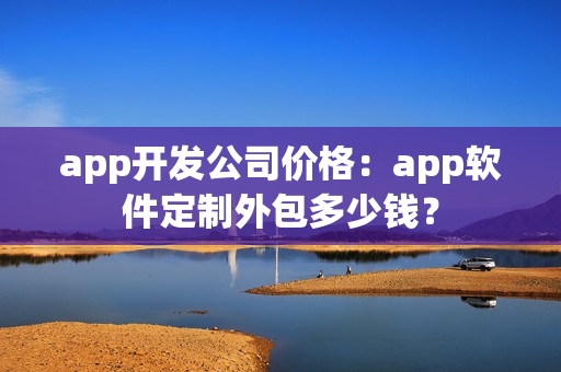 app开发公司价格：app软件定制外包多少钱？
