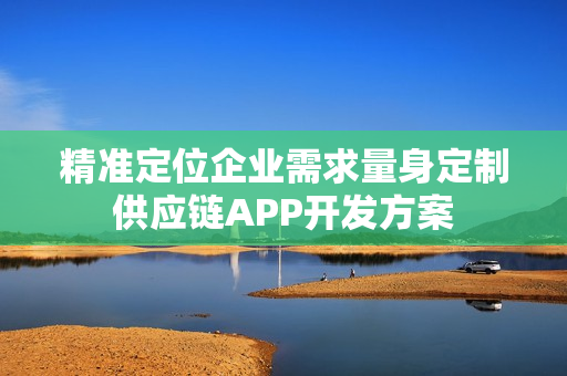 精准定位企业需求量身定制供应链APP开发方案