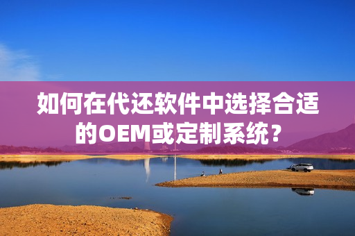 如何在代还软件中选择合适的OEM或定制系统？