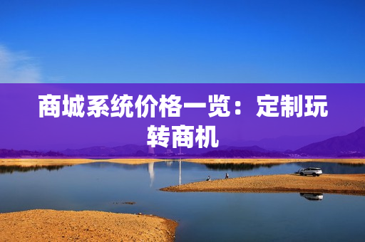 商城系统价格一览：定制玩转商机
