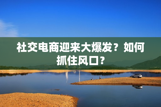 社交电商迎来大爆发？如何抓住风口？