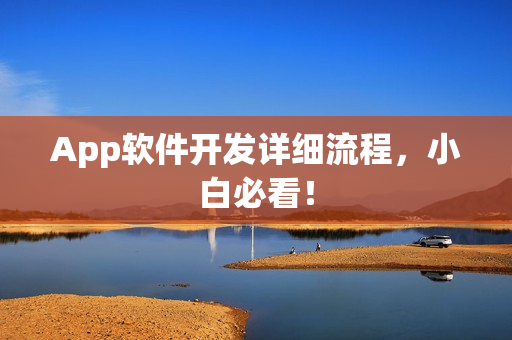 App软件开发详细流程，小白必看！