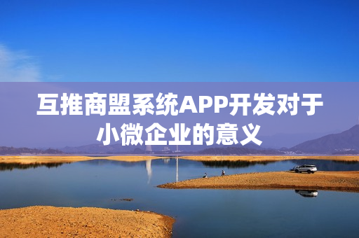 互推商盟系统APP开发对于小微企业的意义