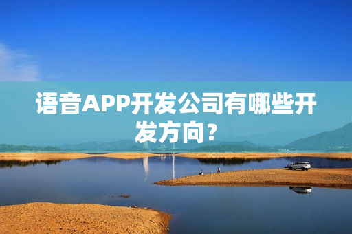语音APP开发公司有哪些开发方向？