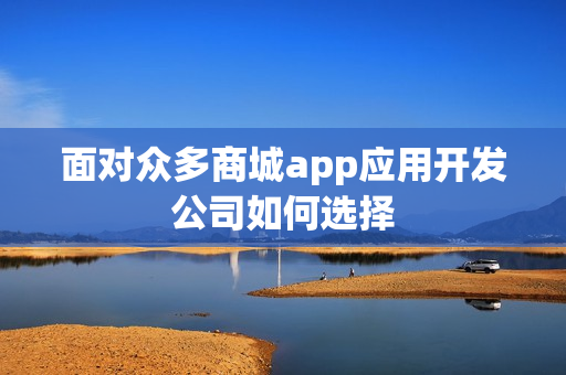 面对众多商城app应用开发公司如何选择