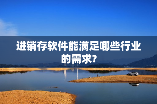 进销存软件能满足哪些行业的需求?