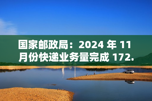 国家邮政局：2024 年 11 月份快递业务量完成 172.1 亿件，同比增长 14.9%