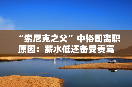 “索尼克之父”中裕司离职原因：薪水低还备受责骂