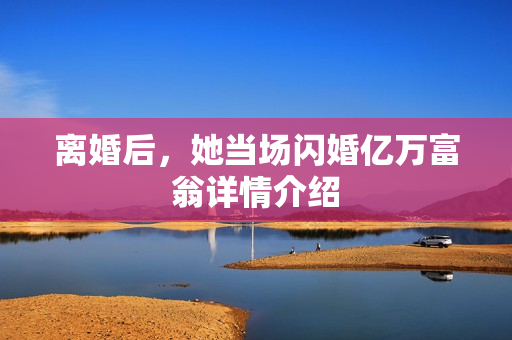 离婚后，她当场闪婚亿万富翁详情介绍