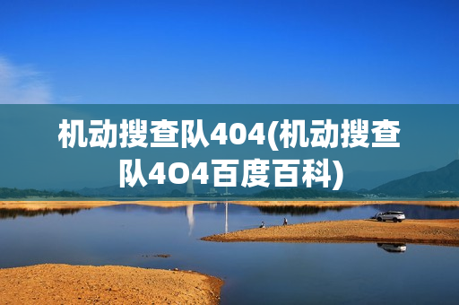 机动搜查队404(机动搜查队4O4百度百科)