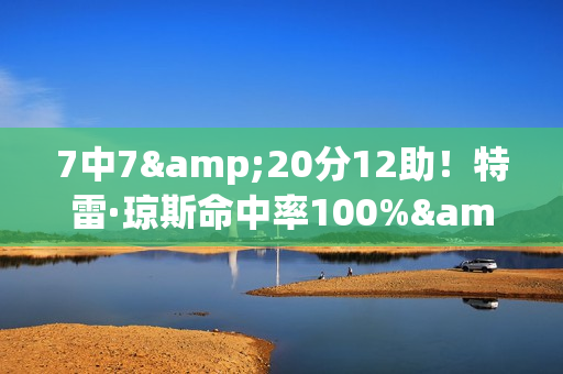 7中7&20分12助！特雷·琼斯命中率100%&10+助攻 队史巴特勒后首人