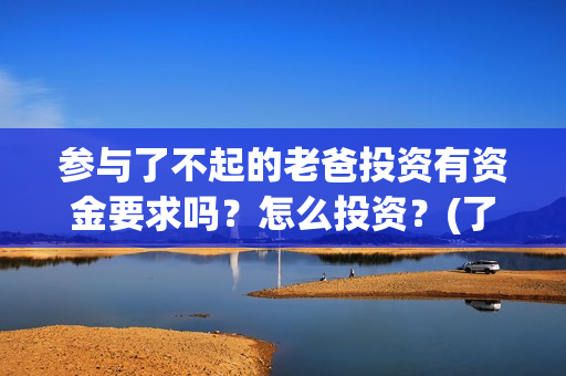参与了不起的老爸投资有资金要求吗？怎么投资？(了不起的老人)