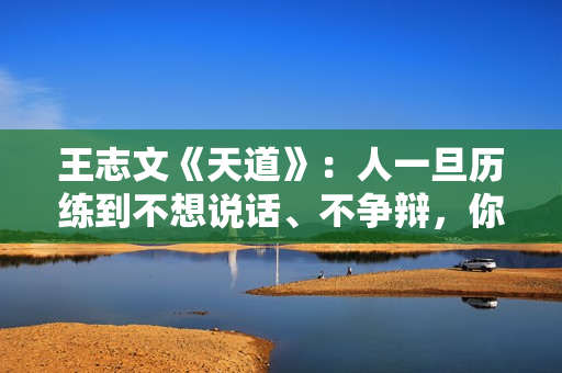 王志文《天道》：人一旦历练到不想说话、不争辩，你就悟透了人性