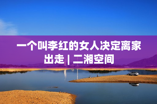 一个叫李红的女人决定离家出走 | 二湘空间