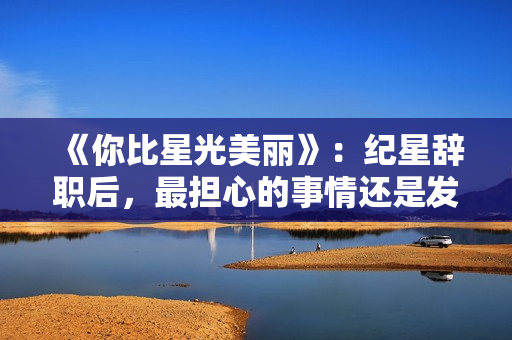 《你比星光美丽》：纪星辞职后，最担心的事情还是发生了！