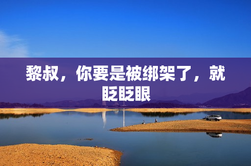 黎叔，你要是被绑架了，就眨眨眼