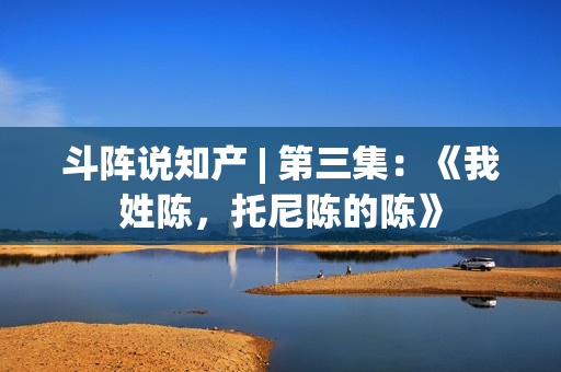 斗阵说知产 | 第三集：《我姓陈，托尼陈的陈》