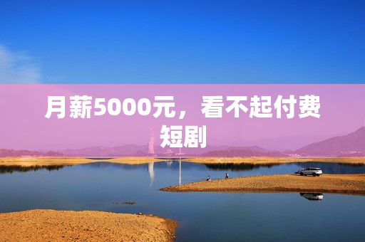 月薪5000元，看不起付费短剧