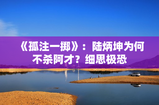 《孤注一掷》：陆炳坤为何不杀阿才？细思极恐