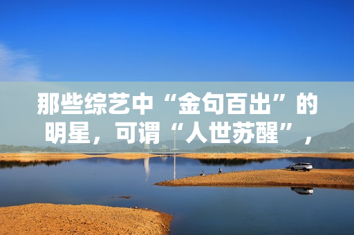 那些综艺中“金句百出”的明星，可谓“人世苏醒”，谁的发声最冷艳？