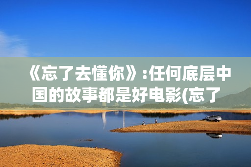 《忘了去懂你》:任何底层中国的故事都是好电影(忘了去懂你剧情解析)