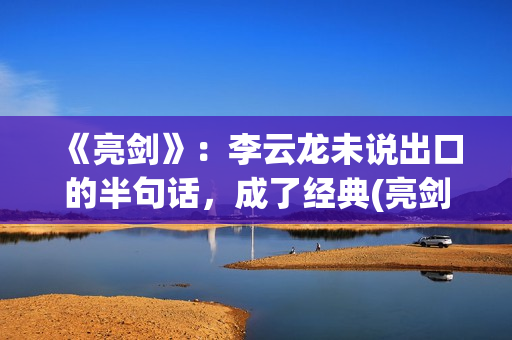《亮剑》：李云龙未说出口的半句话，成了经典(亮剑李云龙的原型是)
