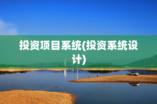 投资项目系统(投资系统设计)