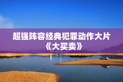 超强阵容经典犯罪动作大片《大买卖》