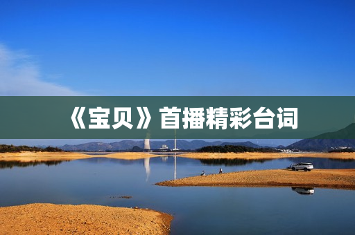 《宝贝》首播精彩台词