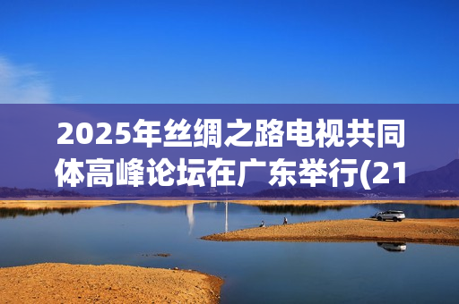 2025年丝绸之路电视共同体高峰论坛在广东举行(21丝绸之路)