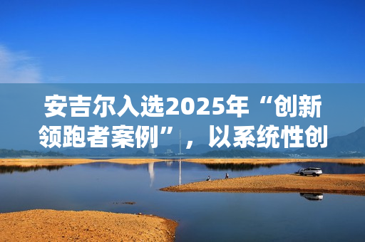安吉尔入选2025年“创新领跑者案例”，以系统性创新为净水行业注入新质生产力