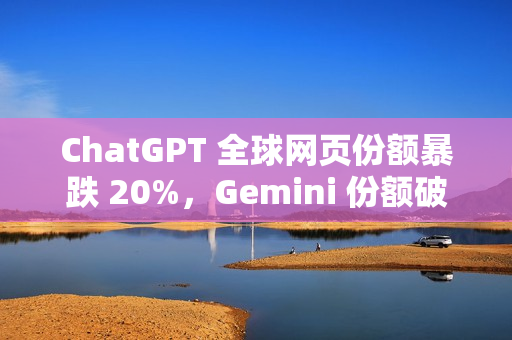 ChatGPT 全球网页份额暴跌 20%，Gemini 份额破 20%