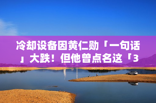 冷却设备因黄仁勋「一句话」大跌！但他曾点名这「3种工人」将有百万年薪