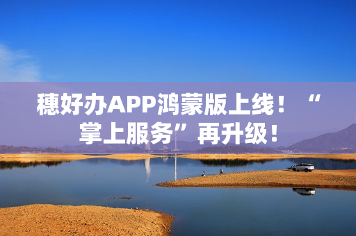 穗好办APP鸿蒙版上线！“掌上服务”再升级！