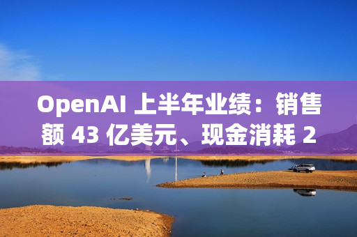 OpenAI 上半年业绩：销售额 43 亿美元、现金消耗 25 亿美元