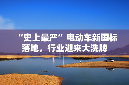 “史上最严”电动车新国标落地，行业迎来大洗牌