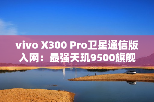 vivo X300 Pro卫星通信版入网：最强天玑9500旗舰